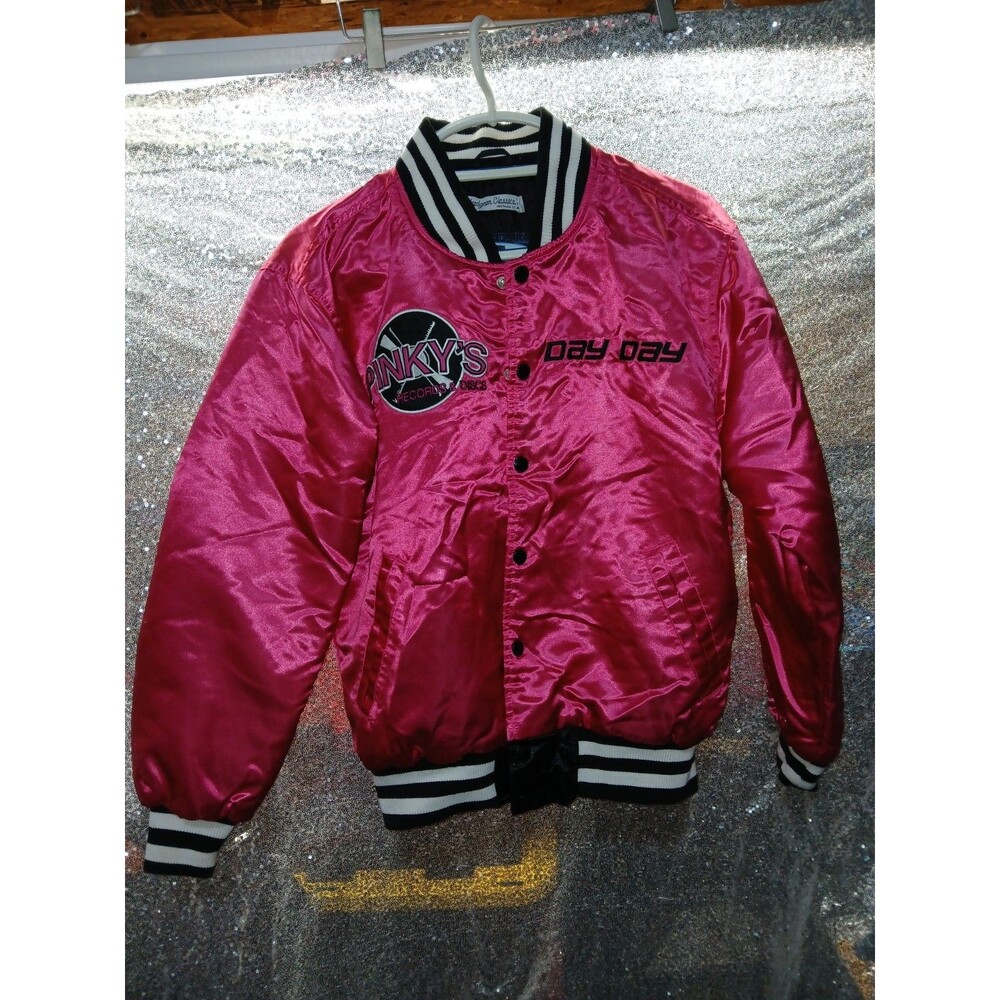 Headgear Classics Next Friday Pinky's Day Day 2000 Satin Jacket Pink Sz. S